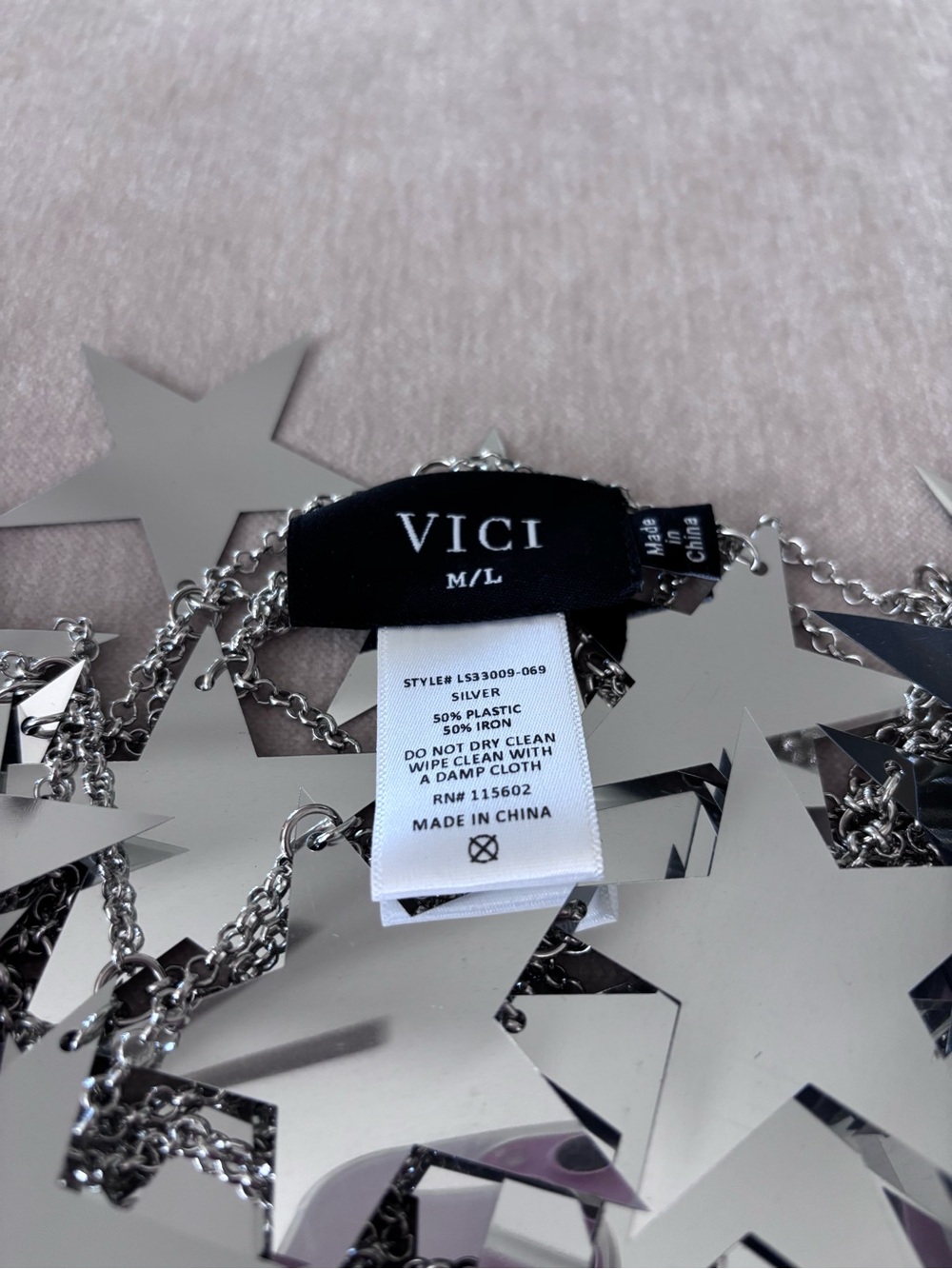 Vici Silver Star Chainlink Wrap Skirt - Picture 2 of 4